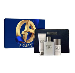 Giorgio Armani Acqua di Gio Pour Homme zestaw woda toaletowa spray 100ml + żel pod prysznic 75ml + dezodorant sztyft 75g + kosmetyczka