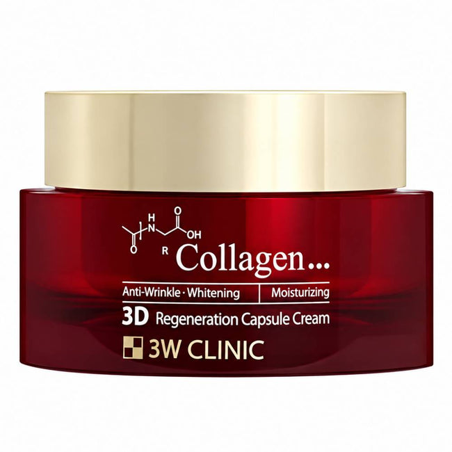 3W Clinic Collagen 3D Regeneration Capsule Cream kapsułkowy krem wygładzający do twarzy 55g