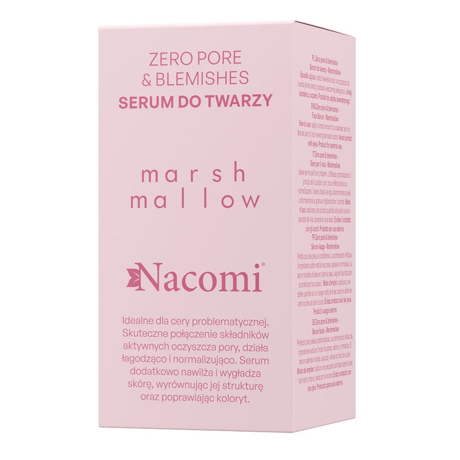 Nacomi Zero Pore & Blemishes serum do twarzy Marshmallow 30ml