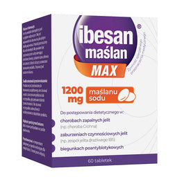 Ibesan Maślan Max 1200 mg maślan sodu 60 tabletek