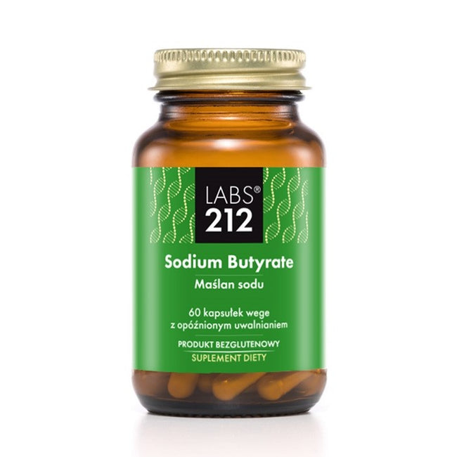 LABS212 Sodium Butyrate maślan sodu suplement diety 60 kapsułek