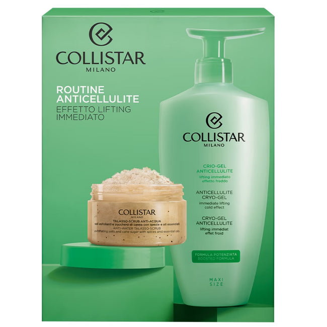 Collistar Routine Anticellulite zestaw antycellulitowy crio-żel 400ml + peeling do ciała 150g