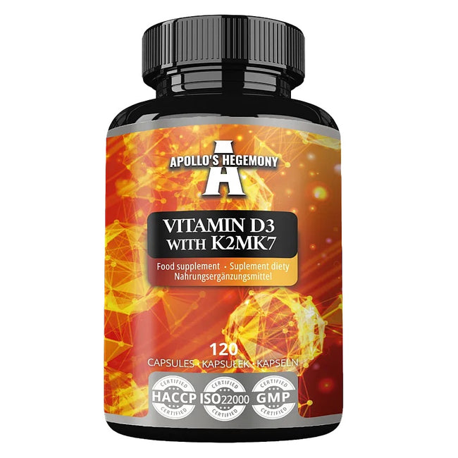 Apollo's Hegemony Vitamin D3 & K2 MK7 suplement diety 120 kapsułek