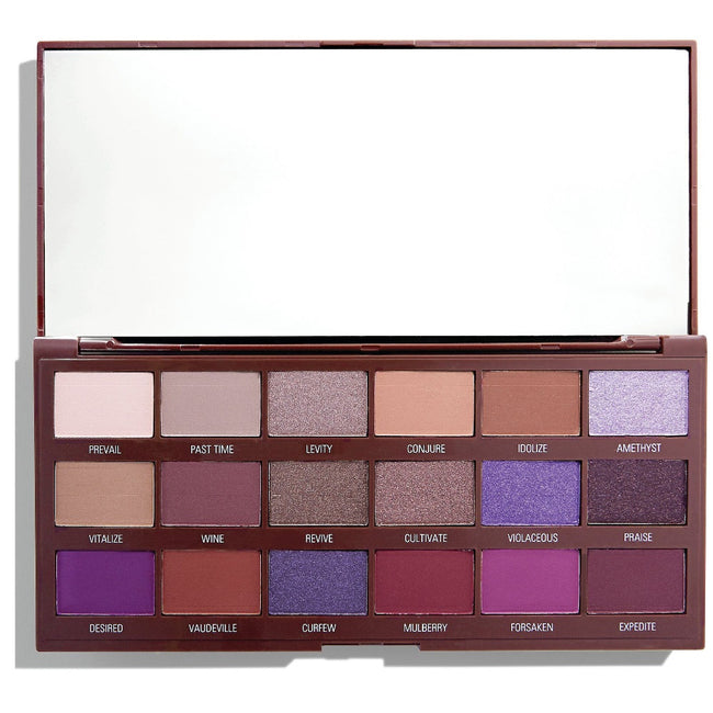 Makeup Revolution I Heart Revolution Chocolate Eyeshadow Palette paleta cieni do powiek Violet 18g