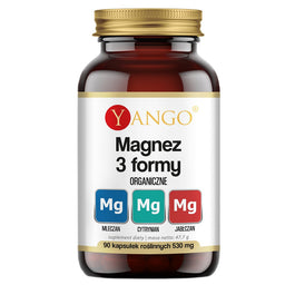 Yango Magnez 3 formy organiczne suplement diety 90 kapsułek