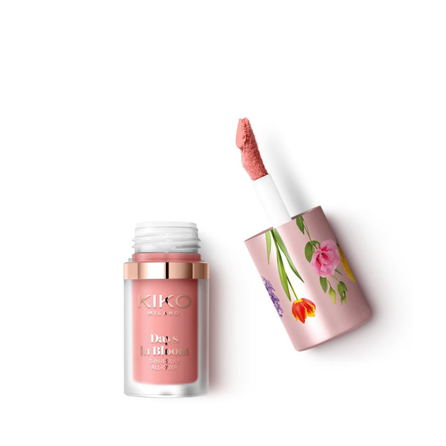 KIKO Milano Days In Bloom 3-In-1 Silky All-Over uniwersalny fluid 3w1 o naturalnym promiennym wykończeniu