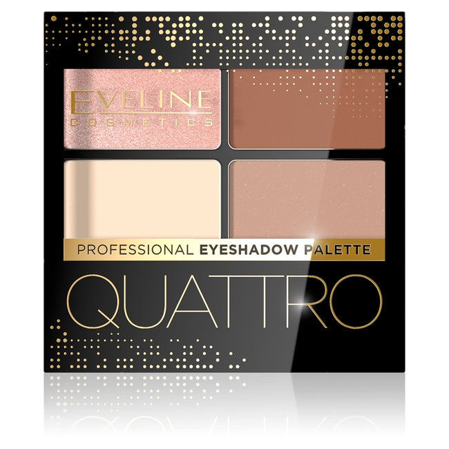 Eveline Cosmetics Quattro Professional Eyeshadow Palette paletka cieni do powiek