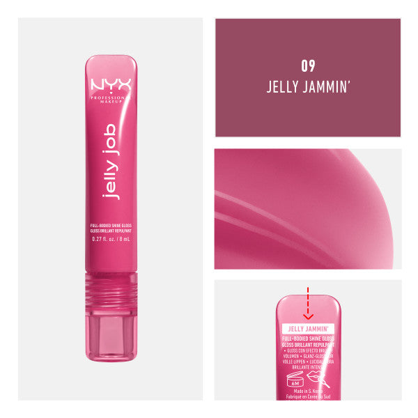 NYX Professional MakeUp Jelly Job błyszczyk do ust z wysokim połyskiem