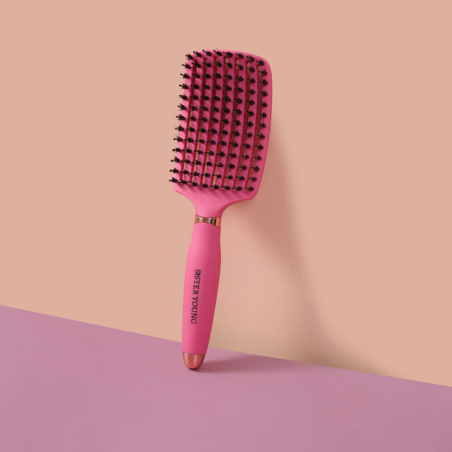 Sister Young Ovia Hair Brush szczotka do włosów z włosiem dzika Fuchsia