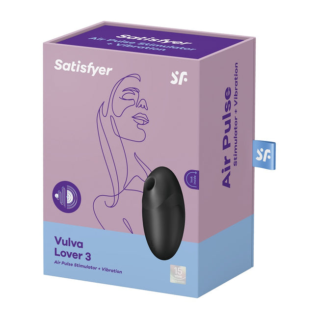 Satisfyer Vulva Lover 3 stymulator łechtaczkowy z wibracjami Black