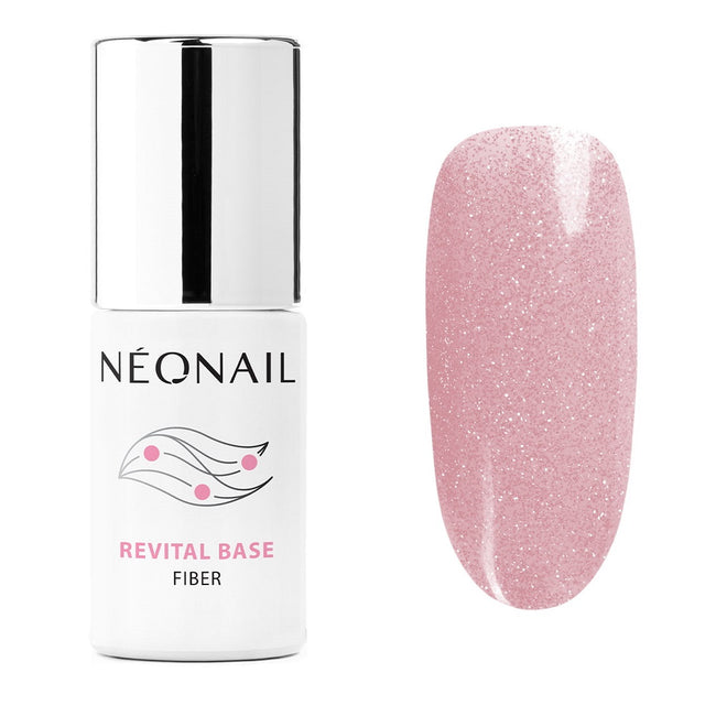 NeoNail Revital Base Fiber wzmacniająca baza hybrydowa Blinking Cover Pink 7.2ml