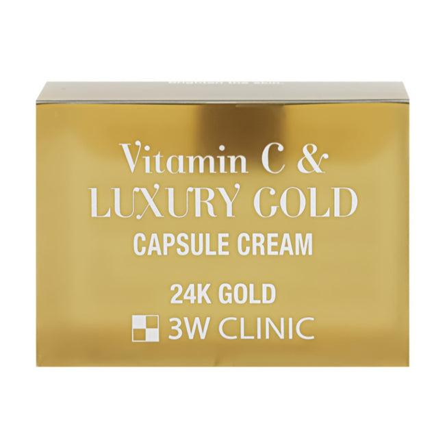 3W Clinic Vitamin C & Luxury Gold Capsule rozświetlający krem kapsułkowy do cery matowej i zmęczonej 55g