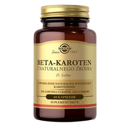 Solgar Beta-Karoten suplement diety 60 kapsułek