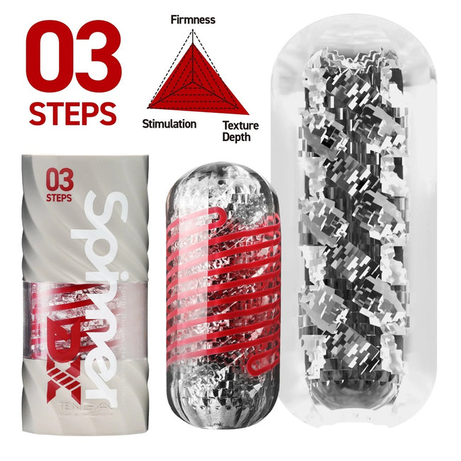 TENGA Spinner DX masturbator wielokrotnego użytku 03 Steps