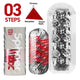 TENGA Spinner DX masturbator wielokrotnego użytku 03 Steps