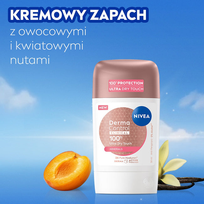 Nivea Derma Control Clinical Ultra Dry Touch antyperspirant w sztyfcie 50ml
