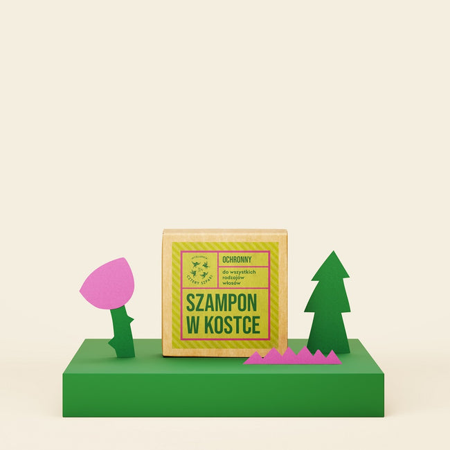 Mydlarnia Cztery Szpaki Ochronny szampon w kostce Leśna Róża 75g