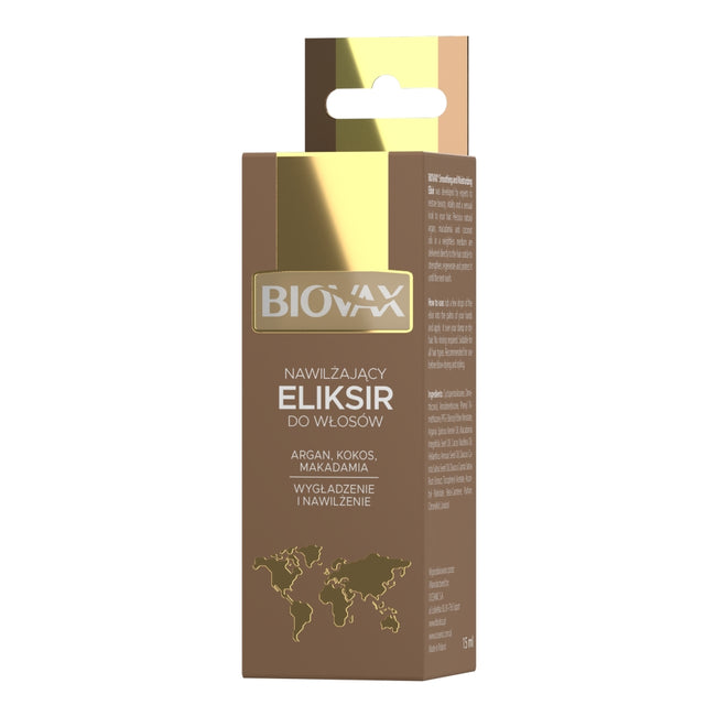 BIOVAX Naturalne Oleje nawilżający eliksir do włosów 15ml