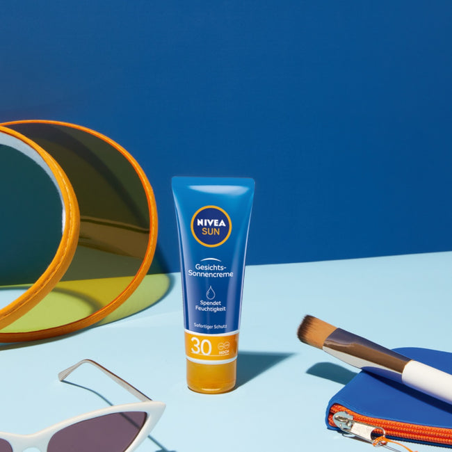 Nivea Sun nawilżający krem przeciwsłoneczny do twarzy z wysoką ochroną SPF30 50ml