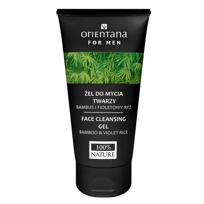ORIENTANA For Men żel do mycia twarzy Bambus i Fioletowy Ryż 150ml