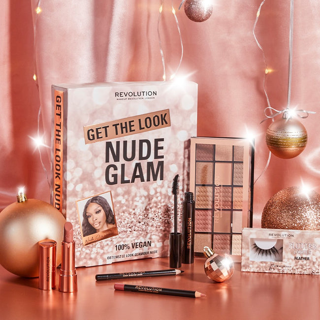 Makeup Revolution Get The Look: Metallic Glam Makeup Set zestaw produktów do makijażu