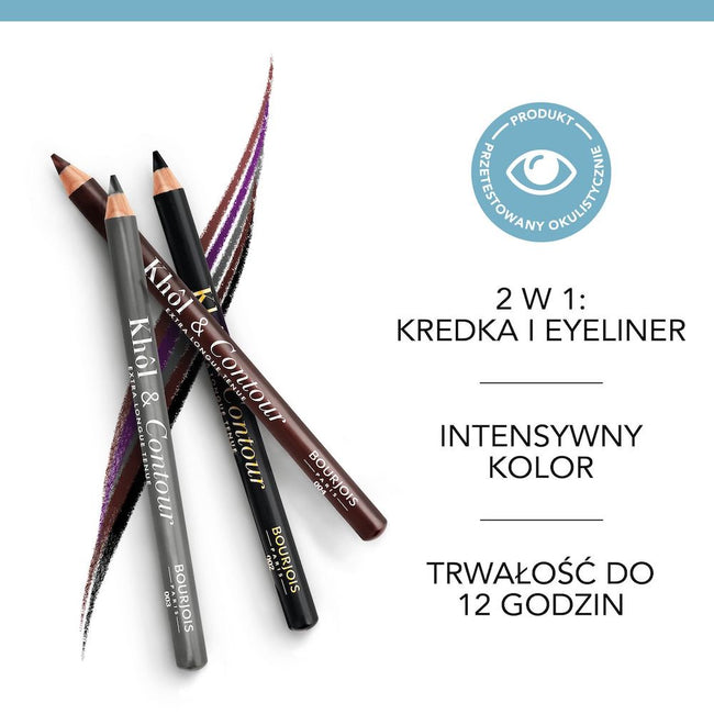 Bourjois Khol&Contour Eye Pencil Extra-Long Wear kredka do oczu