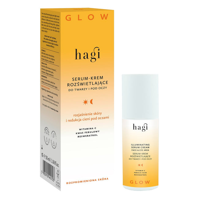 Hagi Glow serum-krem rozświetlające do twarzy i pod oczy 30ml