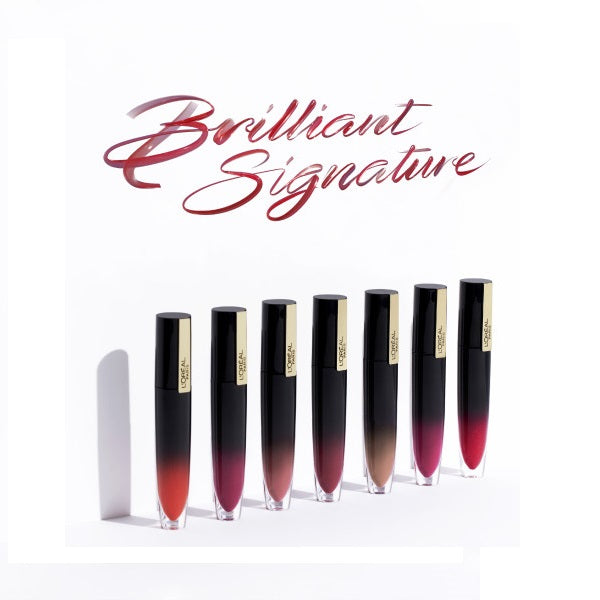 L'Oreal Paris Brilliant Signature Shiny Liquid Lipstick błyszcząca pomadka w płynie