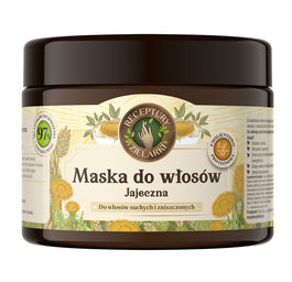 Receptury Zielarki Maska jajeczna do włosów suchych i zniszczonych 300ml