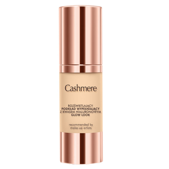 Cashmere Glow Look rozświetlający podkład wypełniający z kwasem hialuronowym