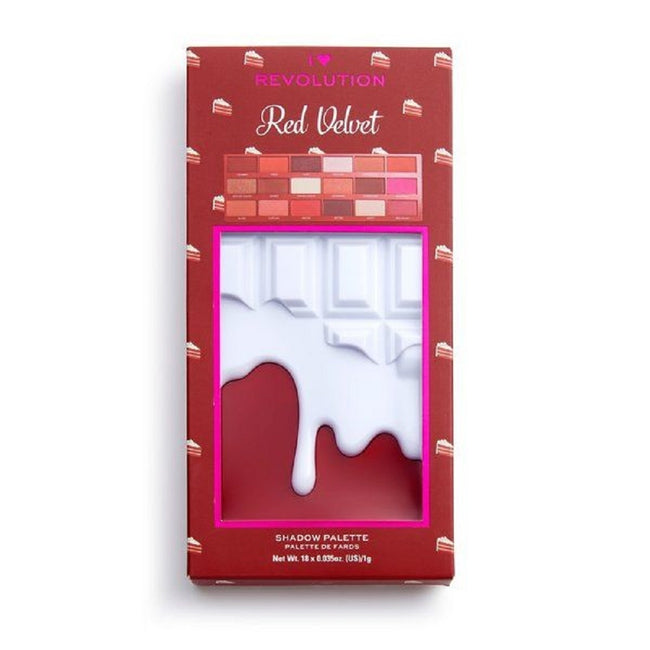 Makeup Revolution I Heart Revolution Chocolate Eyeshadow Palette paleta cieni do powiek Red Velvet 18g