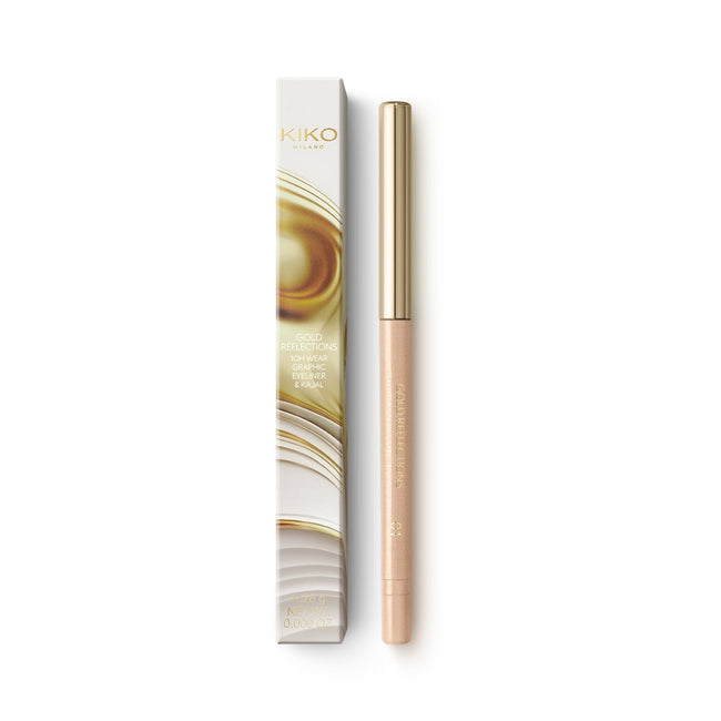 KIKO Milano Gold Reflections 10H Wear Graphic Eyeliner & Kajal eyeliner i kredka kajal o 10-godzinnej trwałości