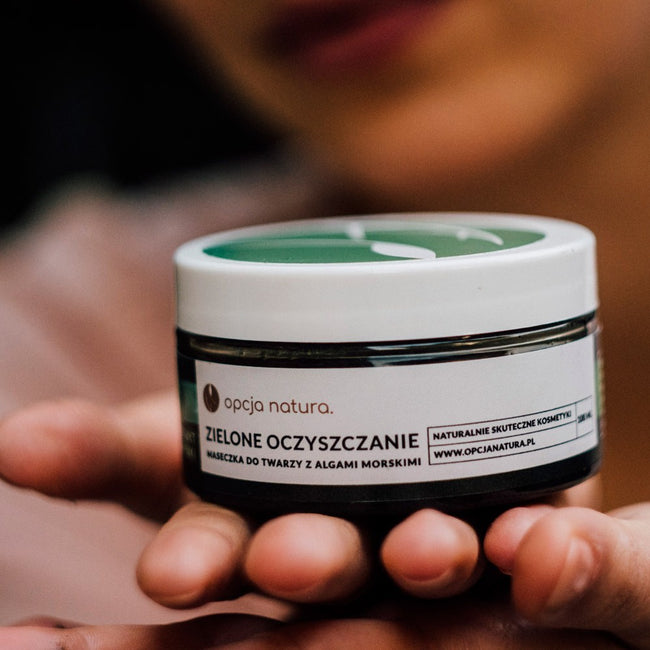 Opcja Natura Zielone Oczyszczanie maseczka do twarzy z algami morskimi 100ml
