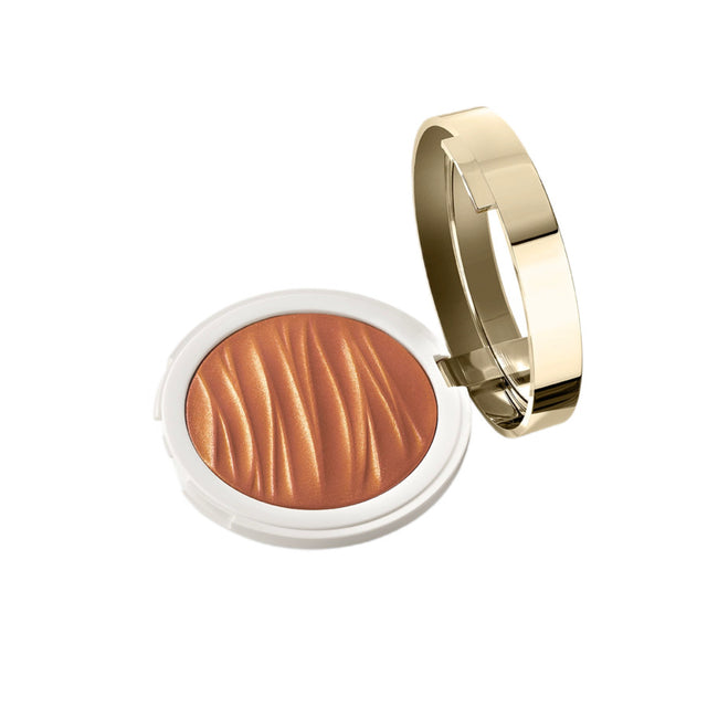 KIKO Milano Gold Reflections Gleaming Waves All Over Highlighter wypiekany puder rozświetlający do twarzy oczu i dekoltu