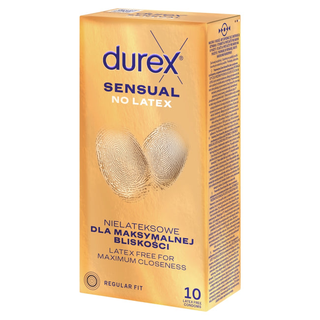Durex Sensual No Latex prezerwatywy nielateksowe 10szt