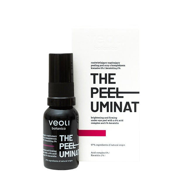 Veoli Botanica The Peeluminator rozświetlająco-napinający peeling pod oczy 15ml