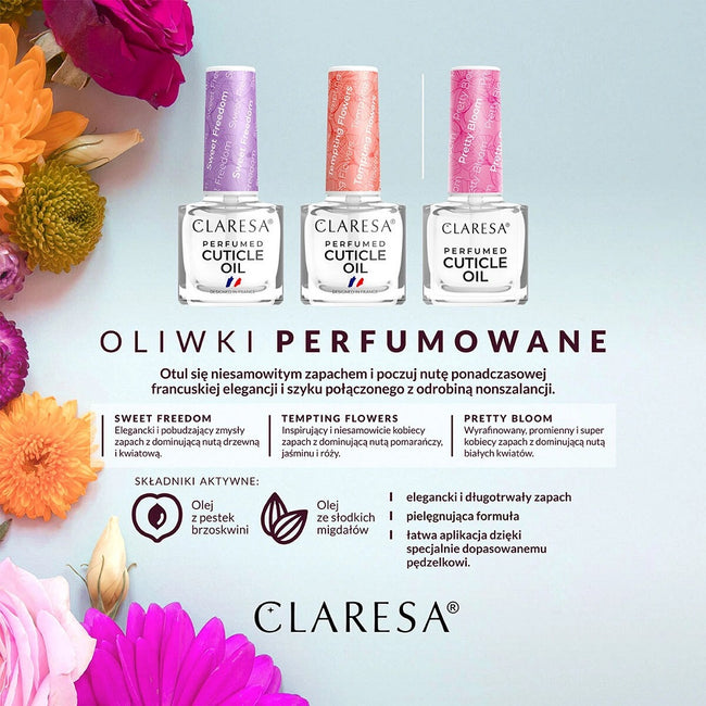 Claresa Perfumed Cuticle Oil perfumowana oliwka do skórek Tempting Flowers