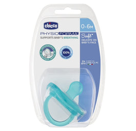 Chicco PhysioForma smoczek silikonowy uspokajający Soft 0-6m Jasnoniebieski 1szt