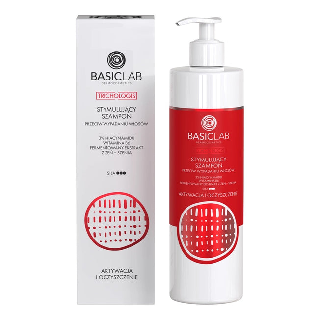 BasicLab Trichologis stymulujący szampon przeciw wypadaniu włosów 300ml