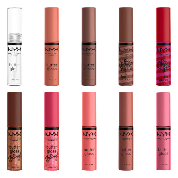 NYX Professional MakeUp Holiday Butter Gloss Vault zestaw błyszczyków 10x8ml