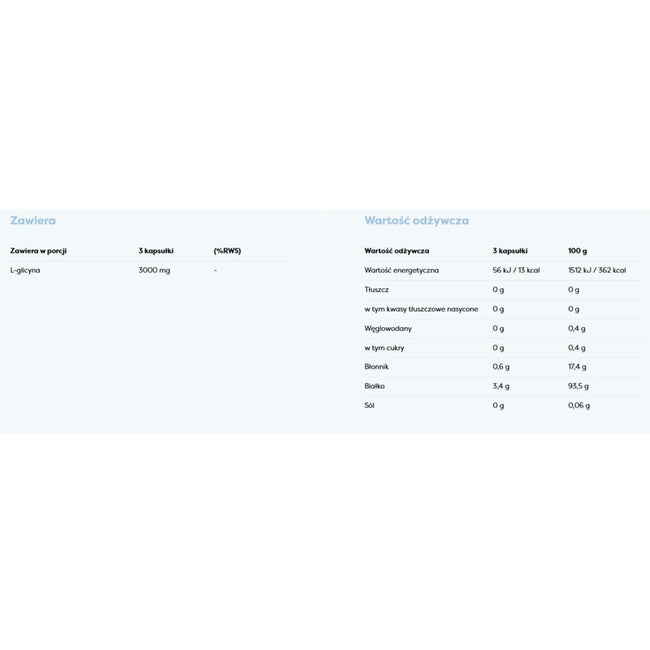 Osavi Glicyna 1000mg suplement diety 120 kapsułek