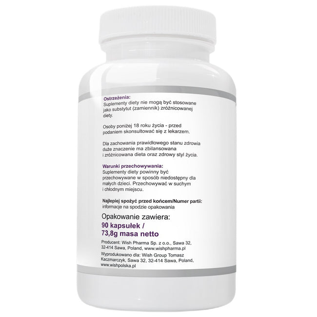 WISH Pharmaceutical Szałwia Lekarska Ekstrakt 700mg suplement diety 90 kapsułek