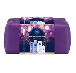 Nivea Beauty Collection zestaw żel pod prysznic 250ml + wygładzające mleczko do ciała 250ml + wygładzający krem do rąk 100ml + antyperspirant roll-on 50ml