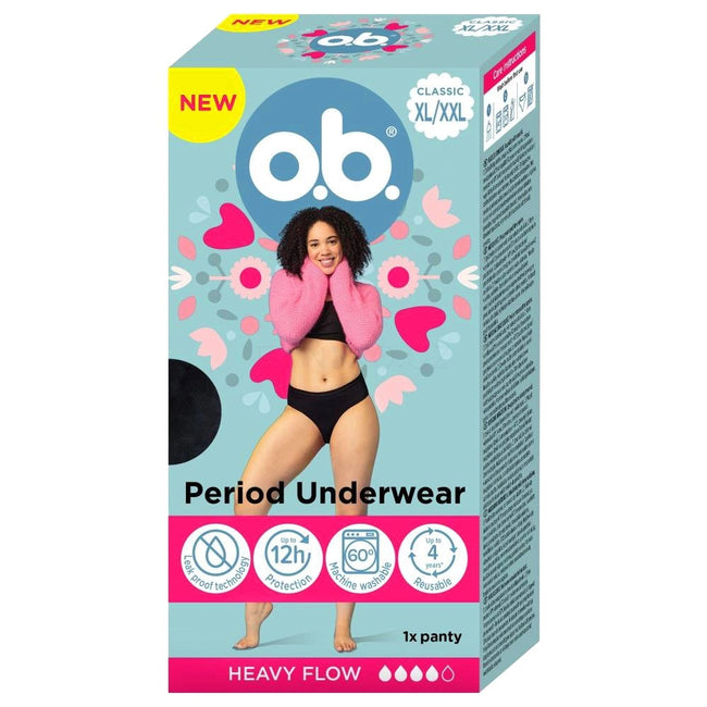 O.B. Classic majtki menstruacyjne na obfite miesiączki XL/XXL 1szt.