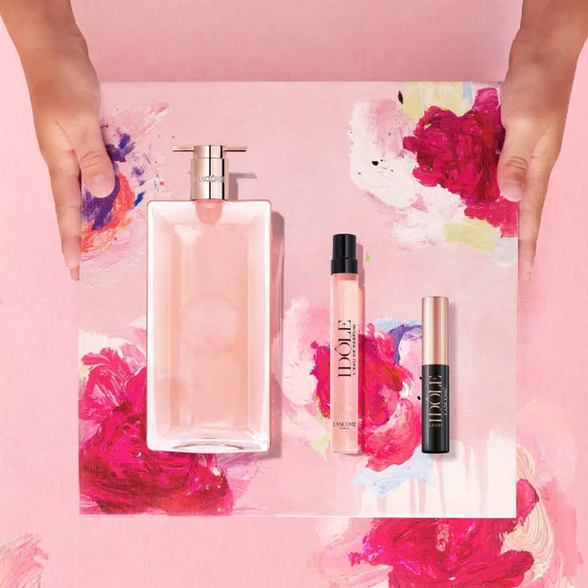 Lancome Idole zestaw woda perfumowana spray 50ml + woda perfumowana spray 10ml + mini tusz do rzęs 2ml
