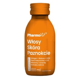 Pharmovit Włosy Skóra Paznokcie Supples & Go suplement diety w płynie 100ml