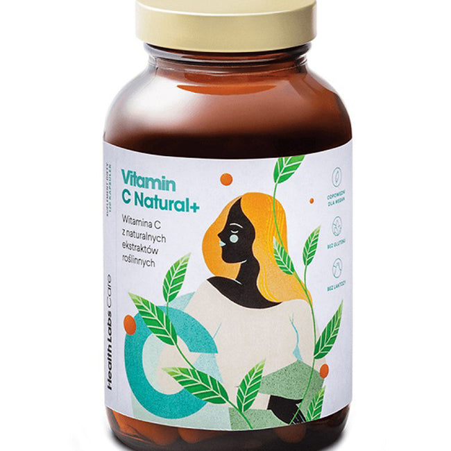 HealthLabs Vitamin C Natural+ witamina C z naturalnych ekstraktów roślinnych suplement diety 120 kapsułek
