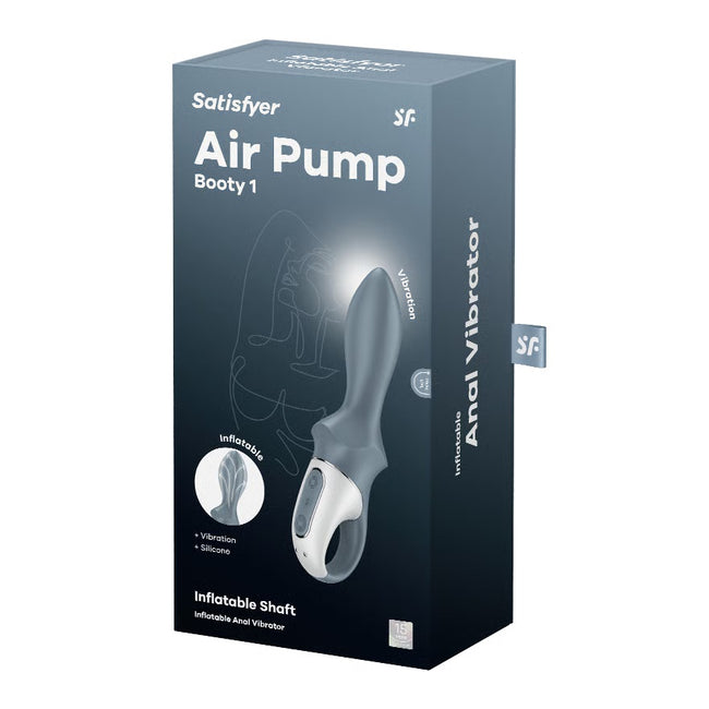 Satisfyer Air Pump Booty 1 wibrator analny z pompką Gray