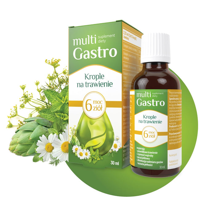 MultiGastro Krople na trawienie suplement diety 30ml