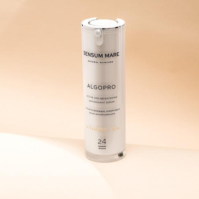 Sensum Mare Algopro aktywnie działające rozjaśniające serum antyoksydacyjne z 10% witaminą C 30ml